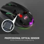 TSV M06 Wireless Gaming Mouse, Rechargeable Computer Mouse Mice with Rainbow Backlit Lights, 3 DPI Levels, 6 Silent Buttons, USB 2.4GHz Optical Mice for PC Gamer Laptop Desktop Chromebook Mac - Image 6