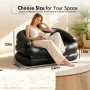 Honeydrill 78" x 54" x 24" Inflatable Sofa, 5-in-1 Air Couch, Black - Image 2
