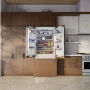 Thor Kitchen - 36 in. Wide 19.6-Cu. Ft. Built-In Panel Ready French Door Refrigerator - White - Image 3