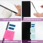 NOGIS Office Desk Accessories, 2 Pack Computer Monitor Memo Board for No Edge Monitors,Monitor Sticky Note Holder,Office Desk Decor for Women Man,Home Office Desk Computer Accessories - Image 3