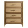 Better Homes & Gardens Springwood 4-Drawer Dresser with Caning Look, Light Honey - Image 5