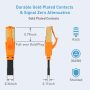 Cat 8 Bulk Cable, 100 Foot LAN Cable Indoor & Outdoor LAN Cable 30AWG Heavy Duty Waterproof Networking Patch Cable Shielded Durable Gold Plated RJ45 Connector for Router Modem Gaming PC Laptop Xbox - Image 2
