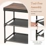 2-Drawer Nightstand with Removable Fabric Bins and Pull Handles - Image 5