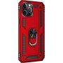 SaharaCase - Military Kickstand Series Carrying Case for Apple iPhone 12 and 12 Pro - Red - Image 1