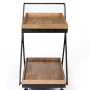 Better Homes & Gardens Entertainment Cart, Wood and Black - Image 4