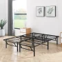 Mainstays Full 14" High Profile Foldable Steel Platform Bed Frame with Storage Space Under Frame, No Box Spring Required, Black - Image 1