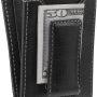 HOJ Co. IVAR Bifold Wallet With Money Clip | Super Strong Magnet | Front Pocket Wallet With Exterior ID Window (black) - Image 5