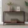 Tucson 9 in. Black/Cherry Rectangle Wood Console Table - Image 1