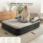 Honeydrill Queen Size 15" Air Mattress with Headboard, Airbed Inflatable Couch with Pump - Image 5