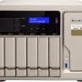 QNAP TS-877 NAS Server, AMD Ryzen 7 8-Core 3.0GHz CPU, 32GB DDR4 RAM, 1TB SSD, 12TB HDD, RAID, QTS 4.3 Operating System, Beige, Metal, Floor Mount, Compatible with Server - Image 1