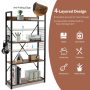 4 -Tier Industrial Open Storage Bookshelf - Image 4