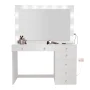 Boahaus Serena Makeup Vanity Table with Built-In Lights & Glass Top | Elegance Redefined - Image 5