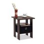 Dark Brown and Black Storage End Table - Sonoma Oak/Ivory - Image 5
