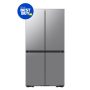 Samsung - 36 in. Wide Bespoke 22 cu. ft. Counter Depth 4-Door French Door Refrigerator with Zero Clearance Fit and Sphere Ice - Stainless Steel - Image 1
