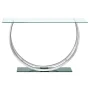 Danville U-shaped Glass Top Entryway Console Table Chrome - Image 4