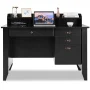 Costway Computer Desk PC Laptop Writing Table Workstation Student Study Furniture - Image 5