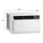 LG - 550 Sq. Ft. 12,000 BTU Smart Inverter Window Air Conditioner - White - Image 3