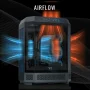 Thermaltake - Reactor 9880 Gaming Desktop AMD Ryzen 7 9800X3D 2024, 32GB DDR5 RGB Memory, NVIDIA GeForce RTX 5080, 2TB NVMe M.2 - Black - Image 4