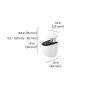 JAM 0.2 in.-0.79 in. White Adjustable Shelf Bracket (2-Pack) - Image 3