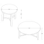 Alaterre 3-Piece Newbury 44in Coffee Table and 20in End Tables Set, Pecan - Image 2