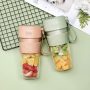 JY&Co. Portable Blender, Juicer Cup, Fruit Mixer |USB Rechargeable Personal Blender for Shakes and Smoothies |New Upgraded Handheld Blender for Gym, Travel, Office, Sports, Home, Outdoor (Green) - Image 4