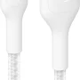 Belkin - BOOST↑CHARGE Braided PCR USB-A to Lightning Cable 1M 2-Pack - White - Image 2