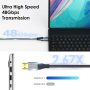 8K Fiber HDMI Cable 33ft, Dbilida Nylon Braided Fiber Optic HDMI 2.1 Cable Support 48Gbps, 8K 60Hz, 4K 120Hz, Dynamic HDR, eARC, HDCP2.2/2.3 Compatible with PS5, Xbox Series X, RTX 3080/3090 - Image 4