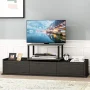 Furinno 13191 Turn-N-Tube No Tools 2-Tier Elevated TV Stands, Black, 24 in, Wood (11"H x 23.8"W x 15.8"D) - Image 3