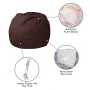 BizChair Small Solid Black Refillable Bean Bag Chair for Kids and Teens - Image 5