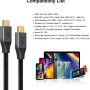 CableCreation USB C Cable 10 FT 100W 20V/5A USB C to C Cable 10FT Braided Fast Charging Cable 480Mbps for MacBook Pro iPad Air XPS Galaxy S23 S23+ S22 S21 Other USB C Devices 3m Gray - Image 6