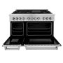ZLINE - 48 in. Wide 7 Burner 6.0 cu. ft. Legacy Dual Fuel Freestanding Range with Gas Cooktop and 2 Electric Ovens - Stainless Steel - Image 2