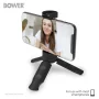 Bower Mobile Top Grip Tripod with Cold Shoe Mount and 360 Degree Smartphone Holder, also compatible with LED lights, flashes & microphones, Black - Image 2