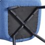 Alden Design Upholstered Fabric Modern Accent Chair, Blue - Image 6