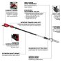 M18 FUEL 10 in. 18V Lithium-Ion Brushless Electric Cordless Telescoping Pole Saw w/M18 FUEL 16 in. Chainsaw (2-Tool) - Image 4