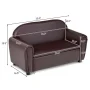 Gymax Kids Sofa Armrest Chair Lounge Couch Wood Construction Storage Box Living Room - Image 3