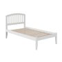 Richmond White Solid Wood Frame Full Platform Bed - Image 4
