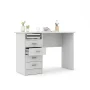 Tvilum Warner 4 Drawer Office Desk with 1 Shelf for Adults, White Finish - Image 3