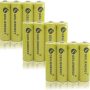 OXWINOU AA 600mAh 1.2v NICD Rechargeable Battery for Outdoor Solar Lights,Garden Lights, Remotes, Mice(Yellow 12 PCS) - Image 5
