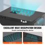 6U Wall Mount Network Server Rack Cabinet Enclosure 15.5'' Deep Door Lock - Image 4
