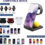 3 in 1 Wireless Charger, Charging Station for Samsung Galaxy S23 Ultra/ZFold3/S22/21/20/10/9/8/Note10/9/8, Dock for Galaxy Watch 4/3/Active2/1/GearS3, Galaxy Buds - Image 2