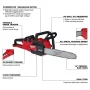 M18 FUEL 16 in. 18V Lithium-Ion Brushless Battery Chainsaw Kit w/12.0Ah Battery and Rapid Charger(2-Tool) - Image 6