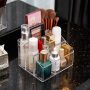 Yesesion Clear Makeup Brush Organizer, Cosmetics Display Case with 5 Compartments, Desktop Storage Box Countertop Holder for Beauty Supply, Lipstick, Jewelry, Stationery in Vanity, Bathroom, Office - Image 6