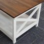 Rainbow Sophia Coffee Table, Modern Farmhouse Wood Coffee Table with 2-Tier Storage, 40 Inch, Sargent Oak - Image 3