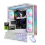 iBUYPOWER - Trace Gaming Desktop PC AMD Ryzen 7 9800X3D 2025 NVIDIA GeForce RTX 5070Ti 16GB 32GB DDR5 2TB SSD Storage - White - Image 1