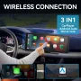Universal Portable Carplay for Car Screen, Wireless Carplay Screen Wireless Car Stereo with Carplay Android Auto, Car Touchscree - Image 1