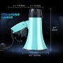 Portable Megaphone Bullhorn Siren Voice Recorder and Adjustable Volume - Blue - Image 4