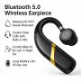 Wireless Bluetooth 5.0 Earpiece Headset Driving Trucker Earbuds Noise Cancelling - Image 3