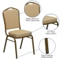 Flash Furniture Hercules Series Adult Size Crown Back Stacking Banquet Chairs, Beige - Image 3