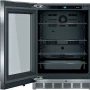 Thermador - 4.9 Cu. Ft. Built-in Compact Glass Door Under-Counter Refrigerator with Masterpiece Series Handle, Left Hinged - Stainless Steel - Image 2