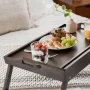 Rossie Home Bamboo Bed Tray / Lap Desk with Phone Holder, Medium, Java - Image 6